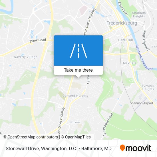 Mapa de Stonewall Drive