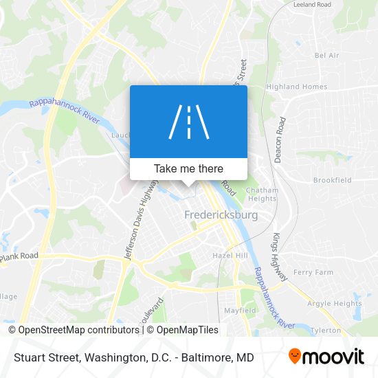 Stuart Street map