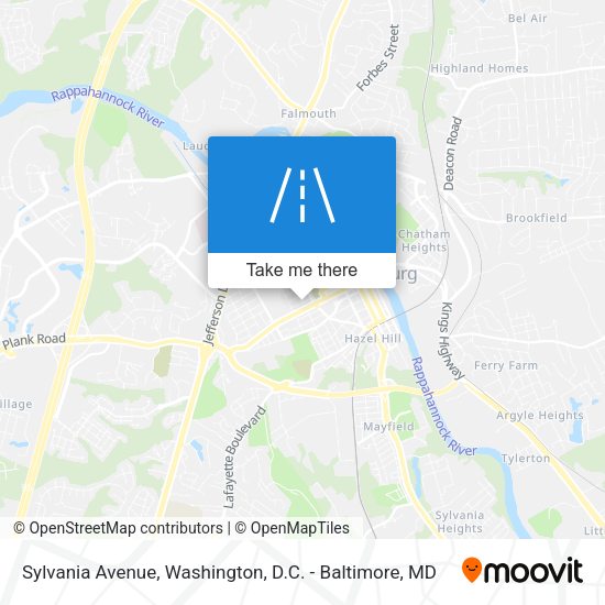 Sylvania Avenue map