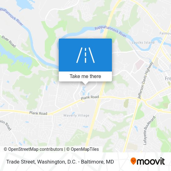 Mapa de Trade Street