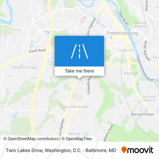 Twin Lakes Drive map
