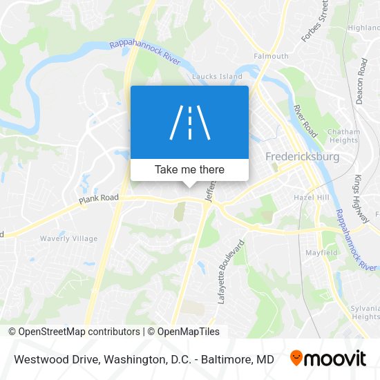 Westwood Drive map