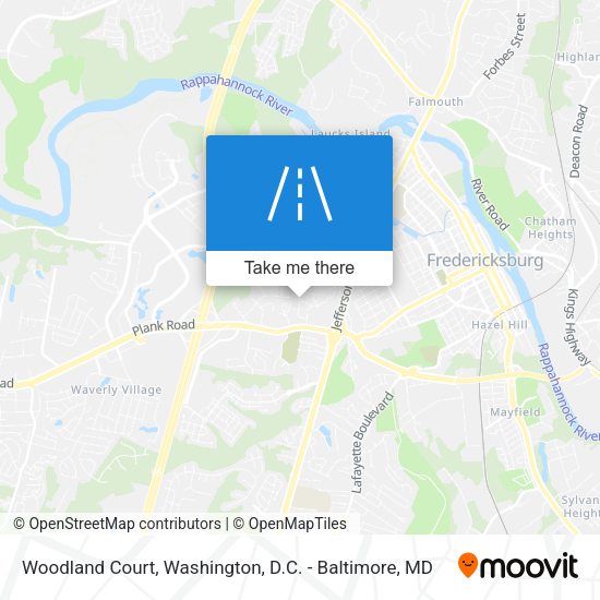 Woodland Court map