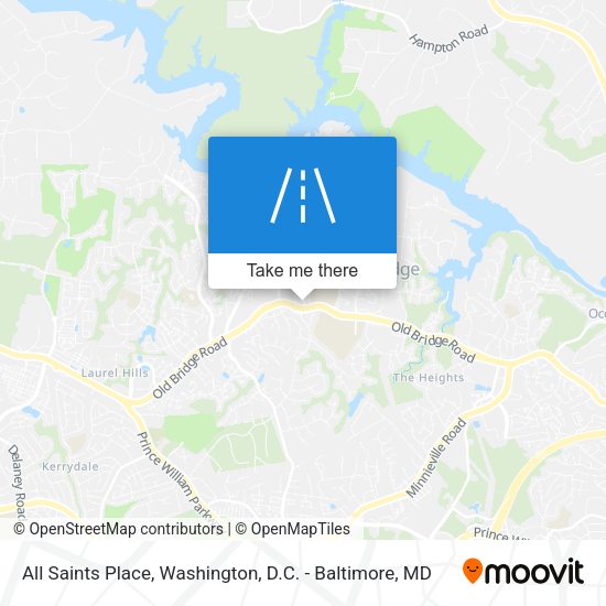 Mapa de All Saints Place