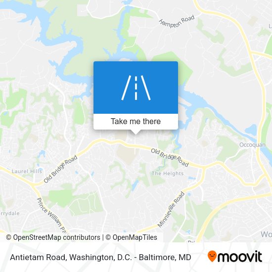 Antietam Road map