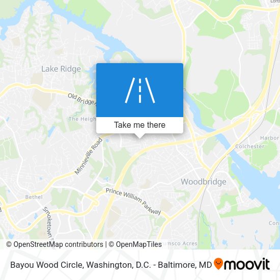Mapa de Bayou Wood Circle