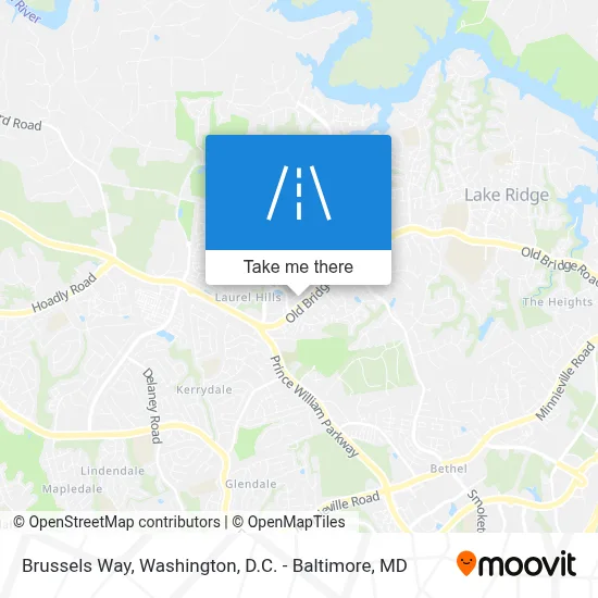 Brussels Way map