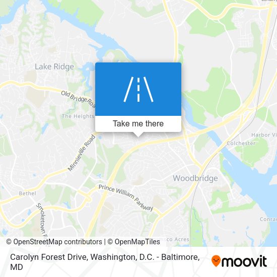 Carolyn Forest Drive map