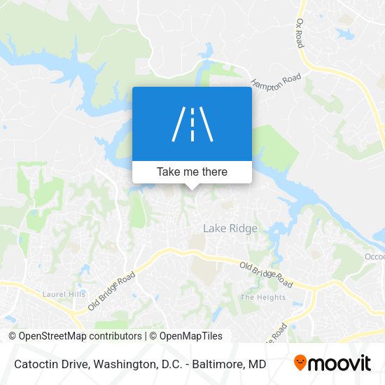 Catoctin Drive map