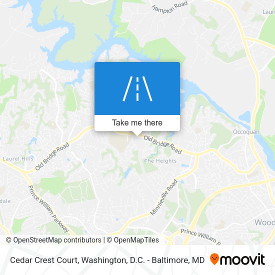 Mapa de Cedar Crest Court