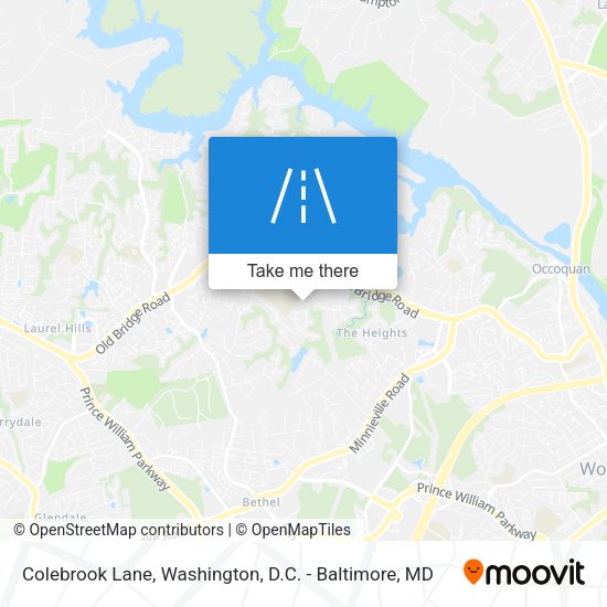 Mapa de Colebrook Lane