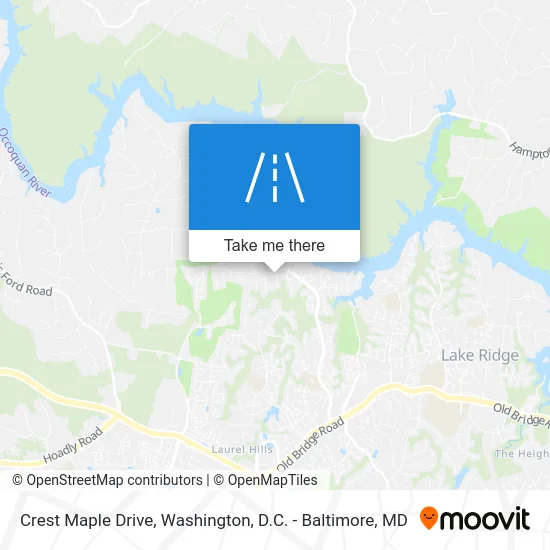 Crest Maple Drive map