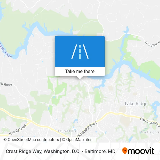 Crest Ridge Way map