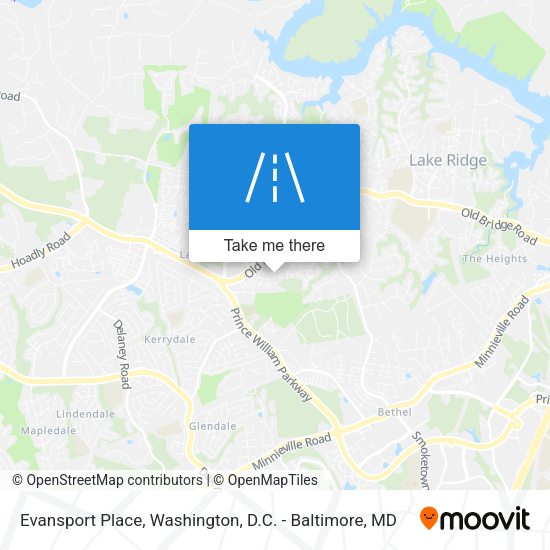 Mapa de Evansport Place