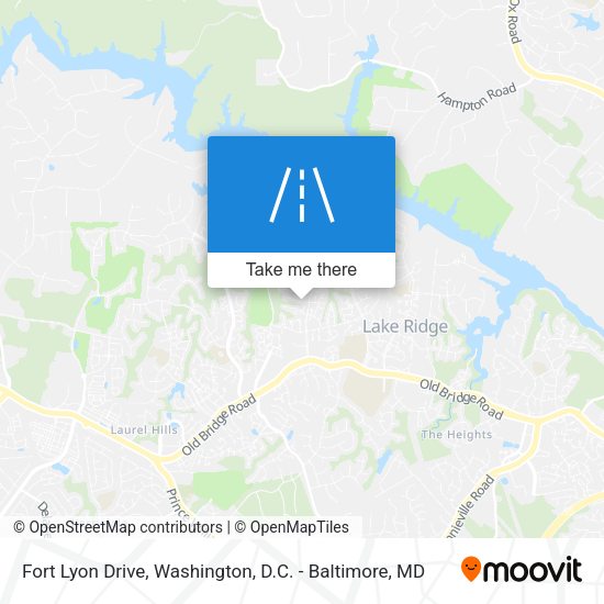 Fort Lyon Drive map