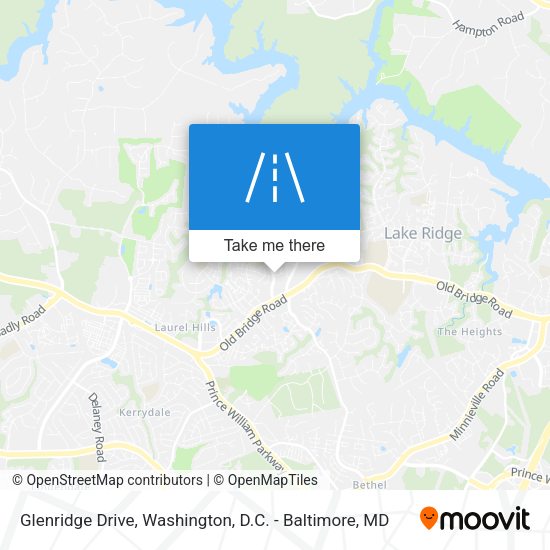 Glenridge Drive map