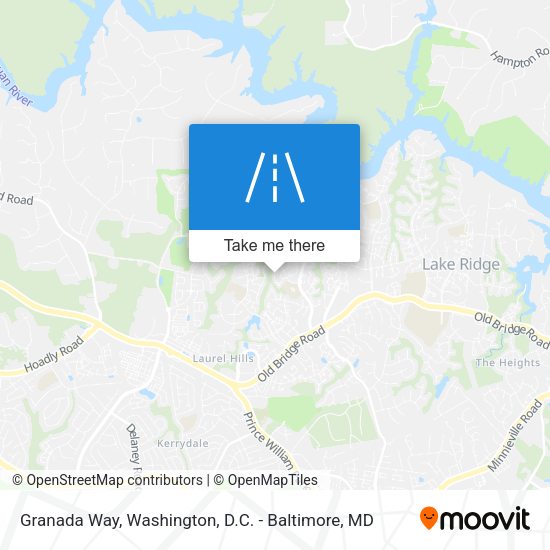 Granada Way map