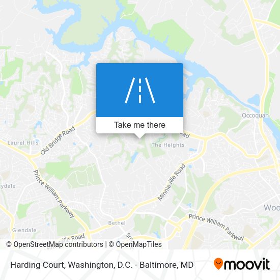 Harding Court map