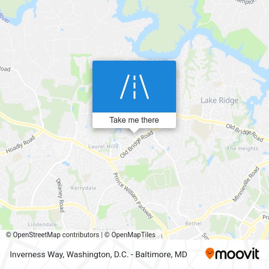 Inverness Way map