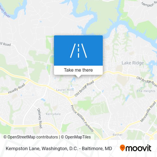 Kempston Lane map