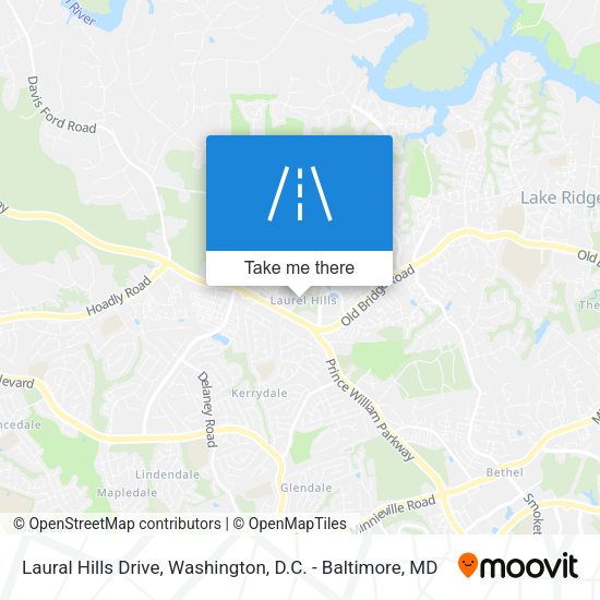 Laural Hills Drive map