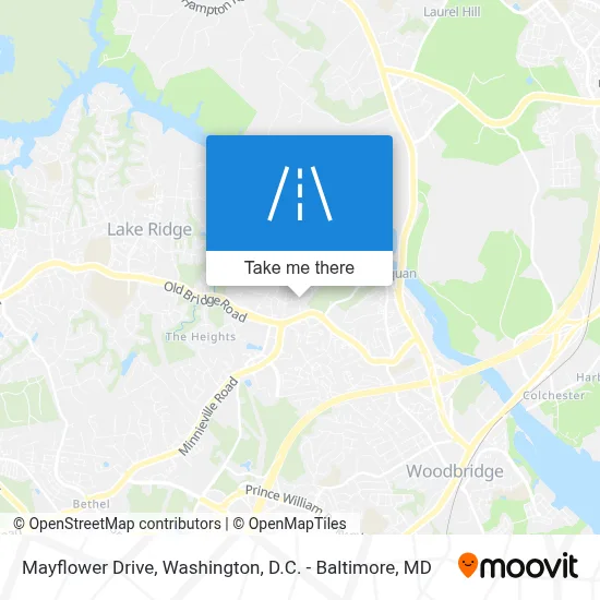 Mayflower Drive map