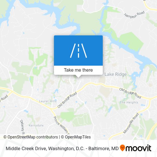 Middle Creek Drive map