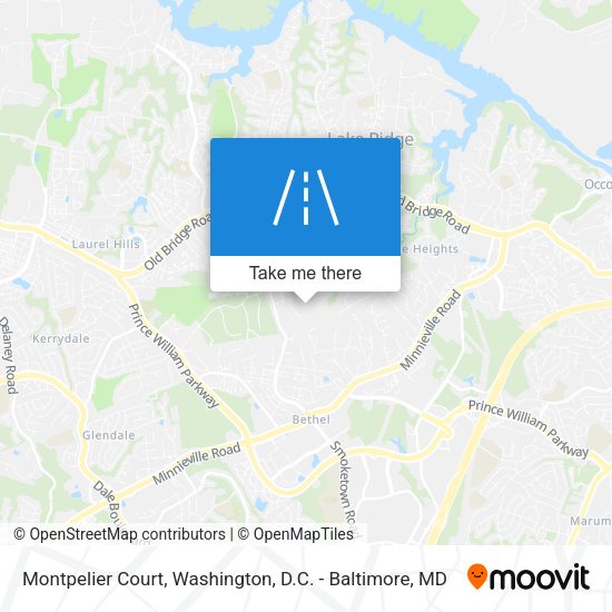 Mapa de Montpelier Court