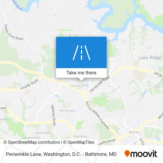 Periwinkle Lane map