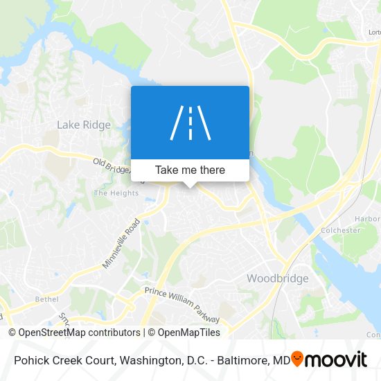 Mapa de Pohick Creek Court