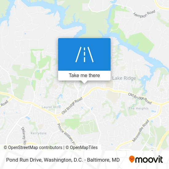 Pond Run Drive map
