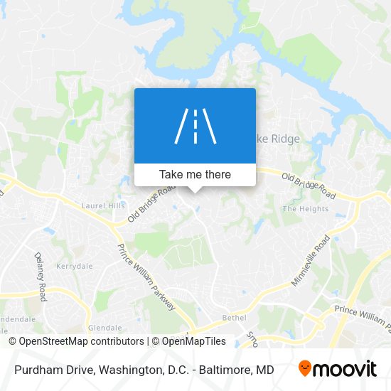 Purdham Drive map