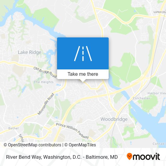 River Bend Way map