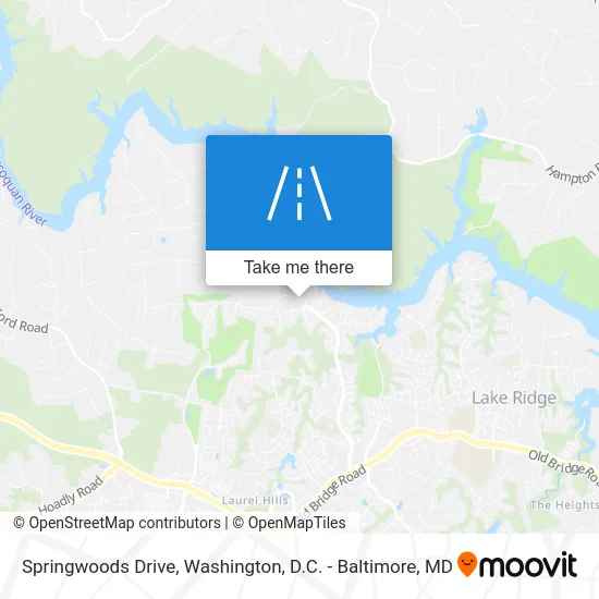 Springwoods Drive map