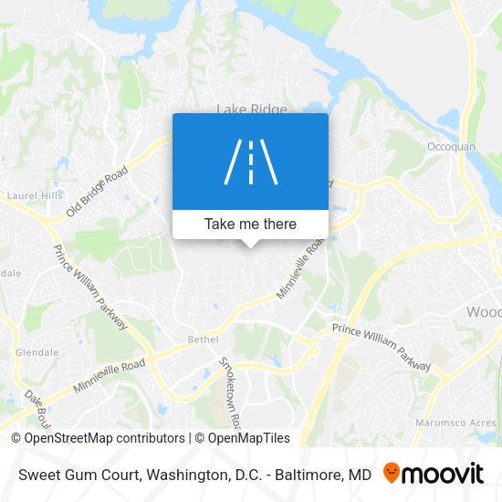 Sweet Gum Court map