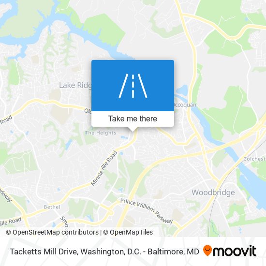 Mapa de Tacketts Mill Drive