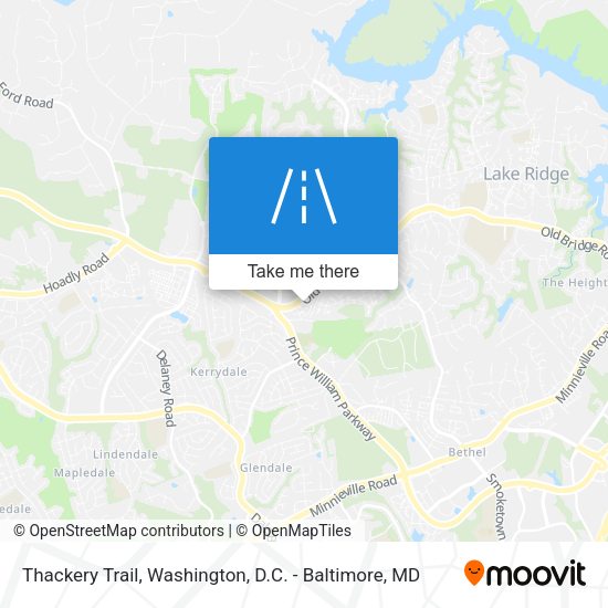 Thackery Trail map