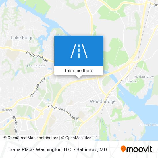 Thenia Place map