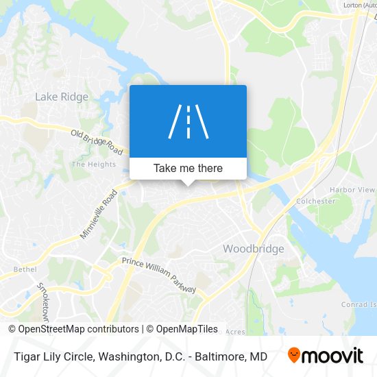 Mapa de Tigar Lily Circle