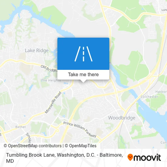 Tumbling Brook Lane map
