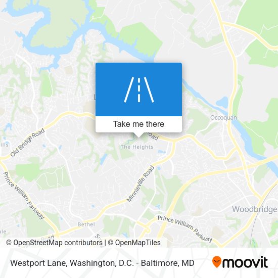 Westport Lane map