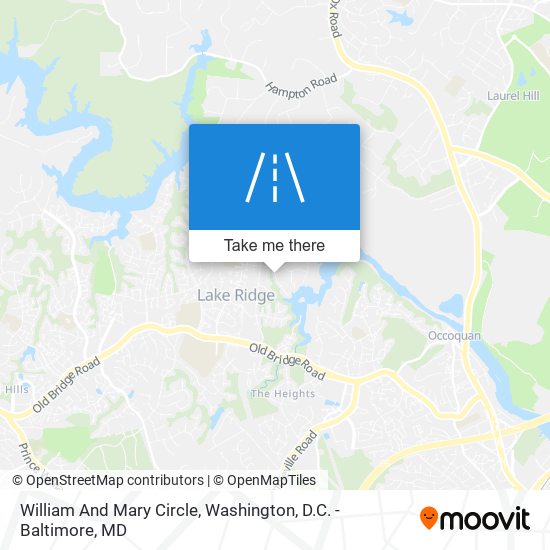 William And Mary Circle map