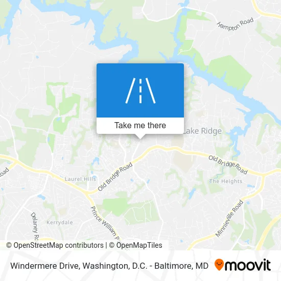 Windermere Drive map