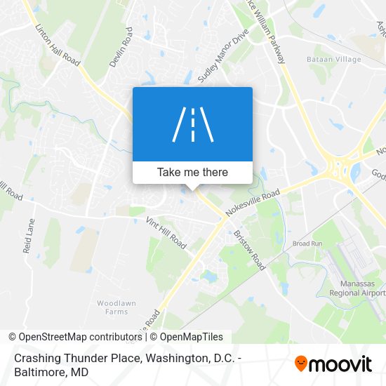 Crashing Thunder Place map