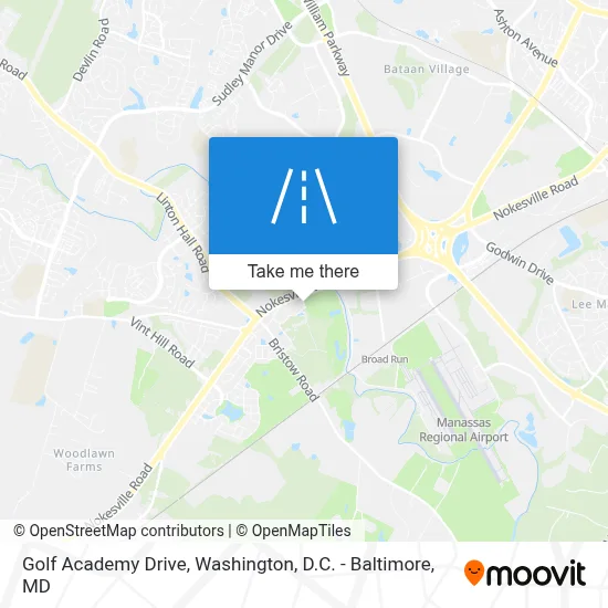 Golf Academy Drive map