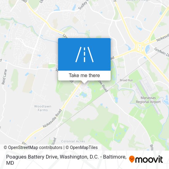 Mapa de Poagues Battery Drive