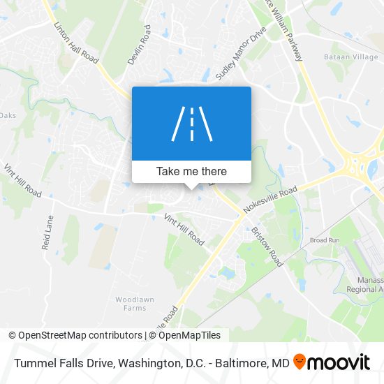 Tummel Falls Drive map