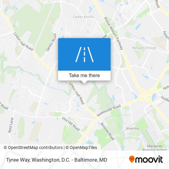 Tyree Way map