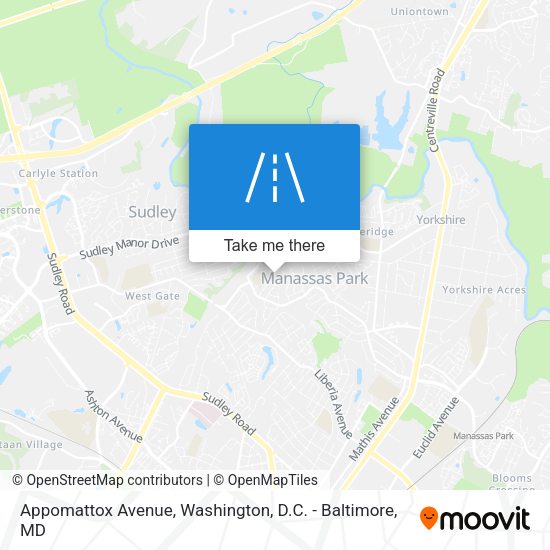 Appomattox Avenue map