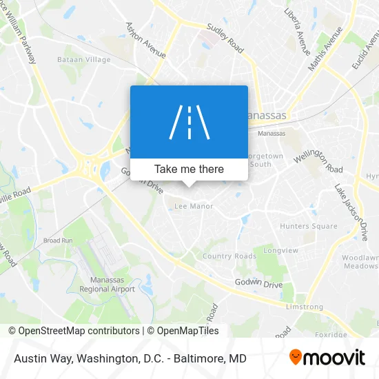 Austin Way map